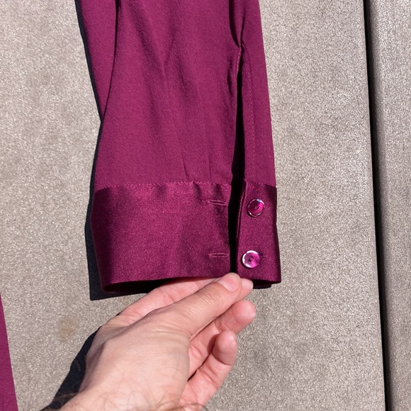 Eileen Fisher fuchsia silk dress, size s - Picture 4 of 16